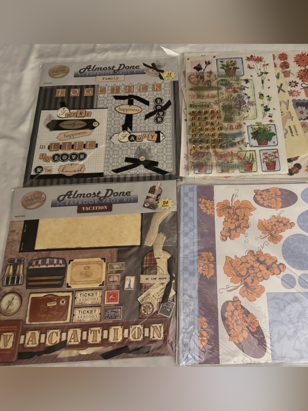 Home Art Posters Scrapbook Kit - Cream & Brown